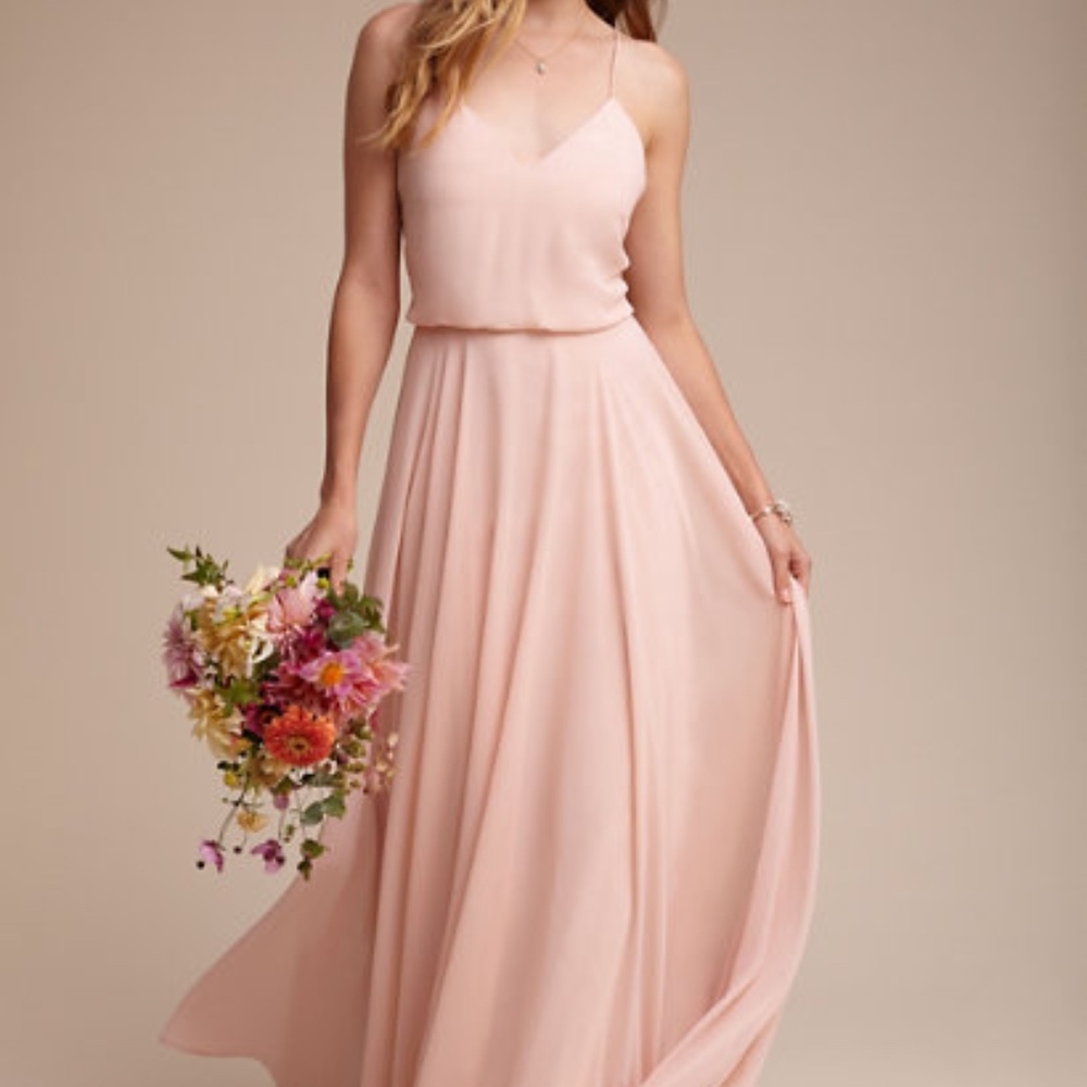 Jenny Yoo Inesse Dress Blush Color Size 2